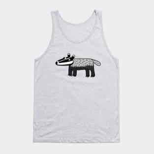 Badger Looking Cool Wildlife Art Tank Top